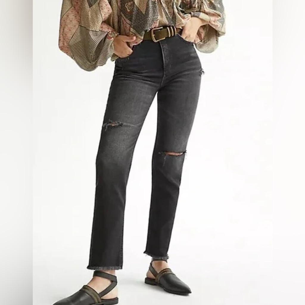 Anthropologie Pilcro The Vintage Straight Leg Stretch Jeans Women’s Size 32